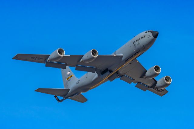 Boeing C-135FR Stratotanker — - A KC135 taking off from PHX on 3/4/23. Taken with a Canon R7 and Canon EF 100-400 L II lens.