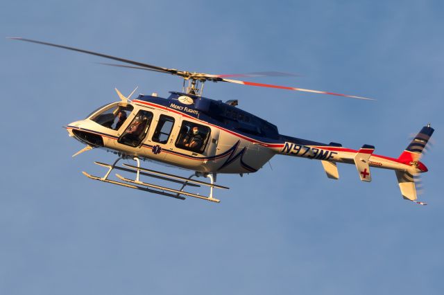 Bell 407 (N973MF) - Mercy Flights newest helicopter arriving in Medford.