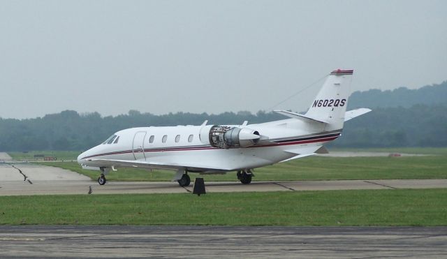 Cessna Citation V (N602QS) - Citation 560 N602QS doing some engine runs at Cincinnatis Lunken Field in 2006 ..Photo by Mike Day