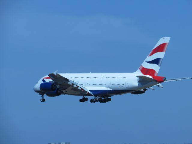 Airbus A380-800 (G-XLEH) - View from the Air and Space Museum Observation Tower 