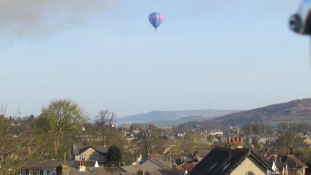 — — - flying over yorkshire england