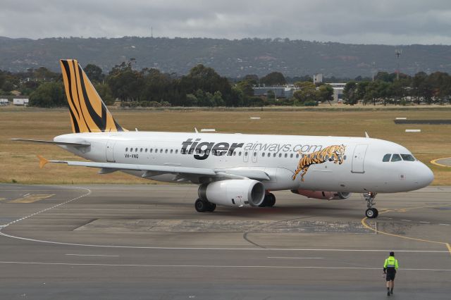 Airbus A320 (VH-VNQ) - After a 2 year absence, Tiger resumed Adelaide services on 1st November using their newest aircraft.