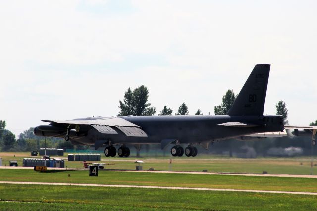 Boeing B-52 Stratofortress (AFR60015) - Low Altitude Attack on Port-o-Let Toilets.