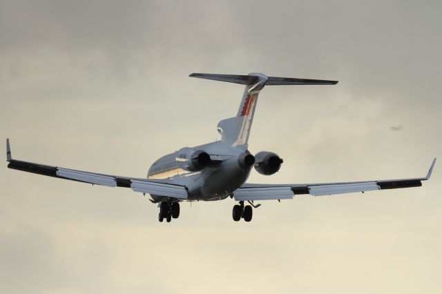 BOEING 727-200 (A9C-BA) - Landing runway 027L at LHR.