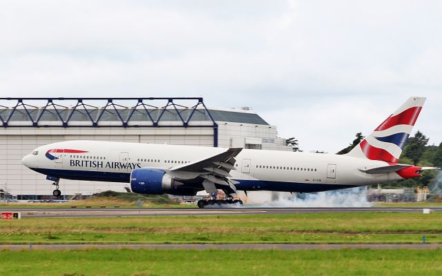 Boeing 777-200 (G-VIIU) - british airways b777-236er g-viiu diverting to shannon while routing from gatwick to fort lauderdale 13/8/18.