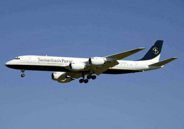 McDonnell Douglas DC-8-70 (N782SP) - On short final to Runway 23L at KGSO 