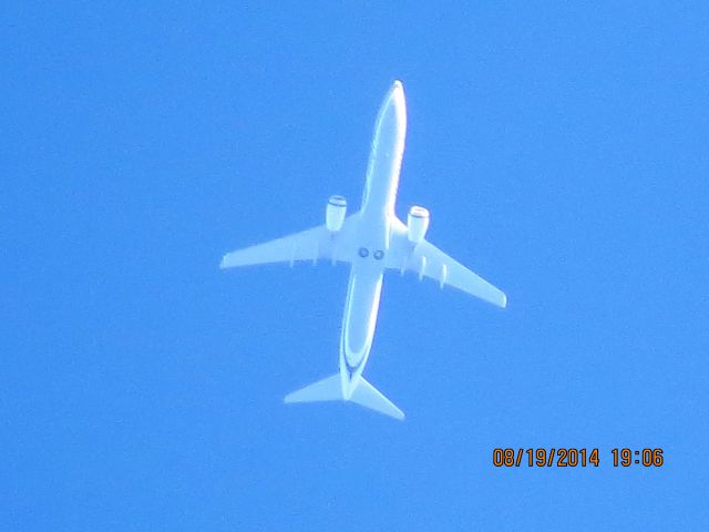 Boeing 737-800 (N527AS) - Alaska Airlines flight 775 from TPA to SEA over Baxter Springs KS (78KS) at 36k feet.