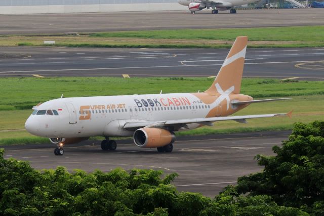 Airbus A320 (PK-SJD) - Sticker "Book Cabin"
