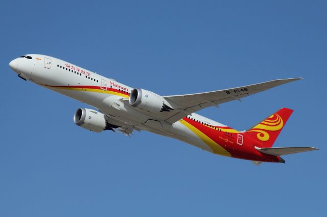 Boeing 787-9 Dreamliner (B-1546) - Hainan Dreamliner en-route to Shanghai on an average flight duration of 09h47m. Picture date: 14/01/2018