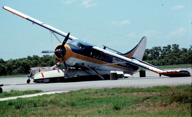 De Havilland Canada DHC-3 Otter (VH-TLS) - Otter was damaged in a storm on 27/12/1989 - photo on that day from Tony Arbon collection