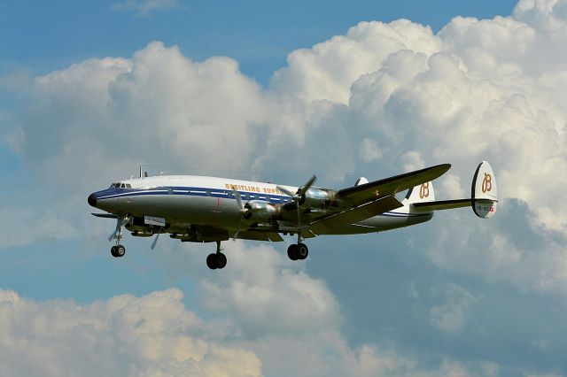 Lockheed EC-121 Constellation (HB-RSC) - Our "Swiss Connie" makes a flight to Berne Airport. Always a great experience.