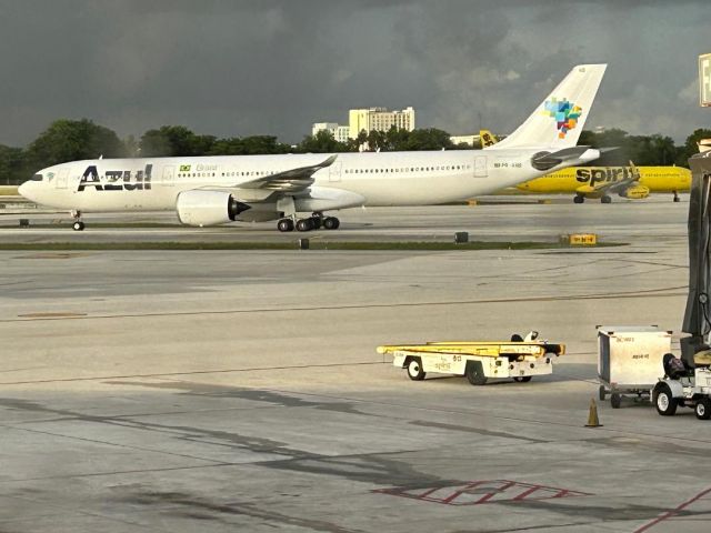 Airbus A330-900 (PR-ANB) - The other "white" Azul A330-941 just arrived from VCP. The other all white AD A330-941 is PR-ANC which is void of titles and a logo. 