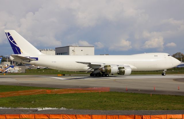 BOEING 747-8 (N770BA) - Atlas Air N770BA first flight from Paine Field April 15, 2013.