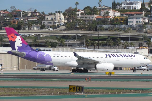 Airbus A330-200 (N383HA) - The Awesome A330-200 of Hawaiian Airlines here at KSAN