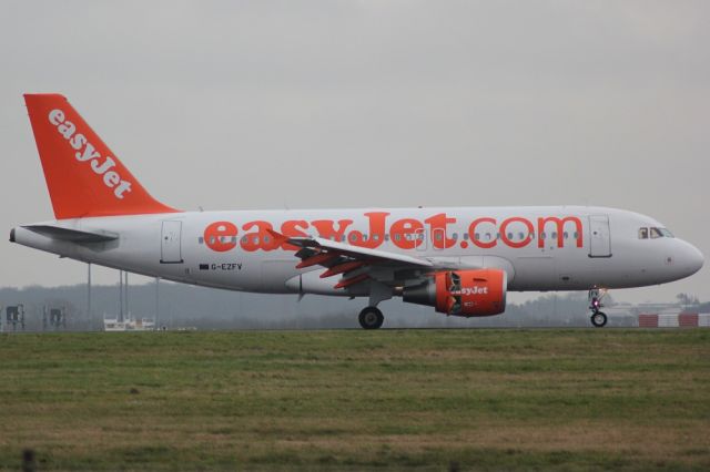 Airbus A319 (G-EZFV) - First photo of G-EZFV on database.