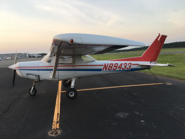 Cessna 152 (N89433) - Getting ready for my first night flight at Wings of Carolina Flying Club! In this Cessna 152, N89433. Taken July 15, 2020.