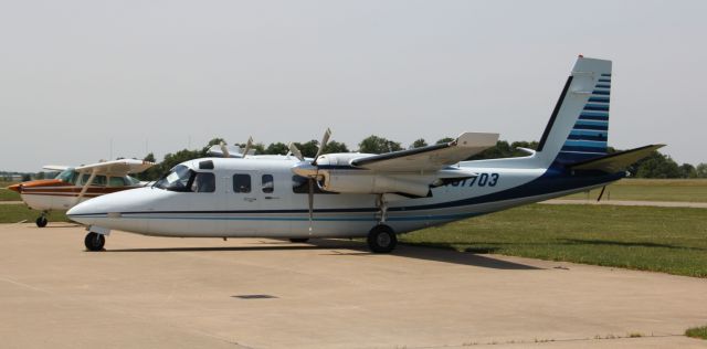 Rockwell Turbo Commander 690 (N81703) - Parked on ramp 5/11/2012...