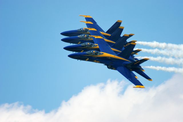 McDonnell Douglas FA-18 Hornet — - Blue Angels at Janesville, WI
