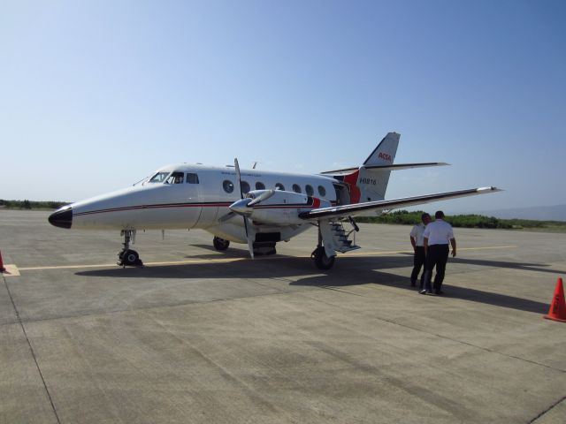 British Aerospace Jetstream 31 (HI816) - Boarding an Air Century S.A. (ACSA) Jetstream 31 at La Isabela/Joaquin Balaguer International (MDJB/JQB) enroute to Maria Montez International (MDBH/BRX).