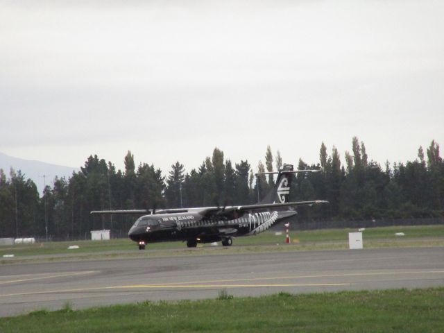 Aerospatiale ATR-72-600 (ZK-MVA) - This Air New Zealand ATR 72-600 is landing at Christchurch Intl Airport.