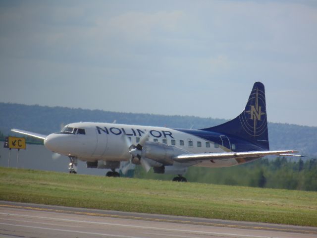 CONVAIR CV-580 (C-GQHB) - rare visitor at YQM