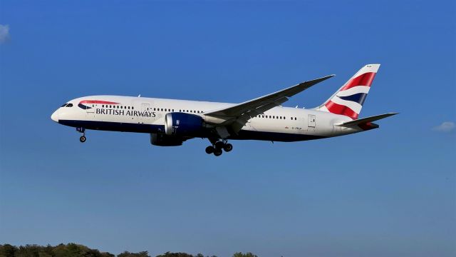 Boeing 787-8 (G-ZBJF) - First flight since January for British Airways to BWI.  Couldn't have asked for a better day for photos.