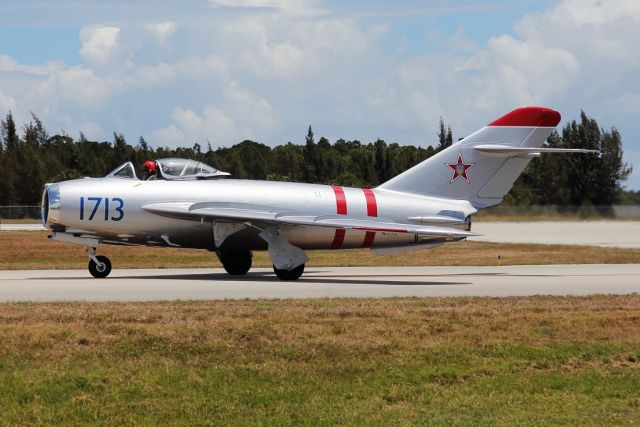 MIKOYAN MiG-17 (N1713P) - 04/05/2024:br /On the taxiway to its performance at the 2024 Vero Beach Airshow.