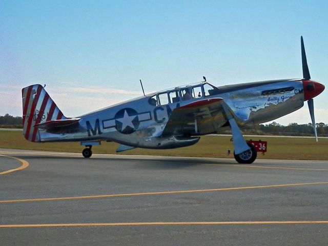 North American P-51 Mustang (NL251MX) - BETTY JANE HEADS TO THE RAMP AT PERRY