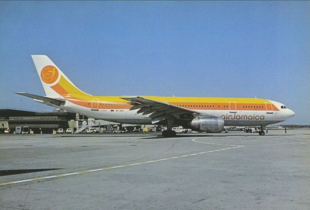 Airbus A300F4-200 (6Y-JMJ) - SCANNED FROM POSTCARDbr /AIR JAMAICA