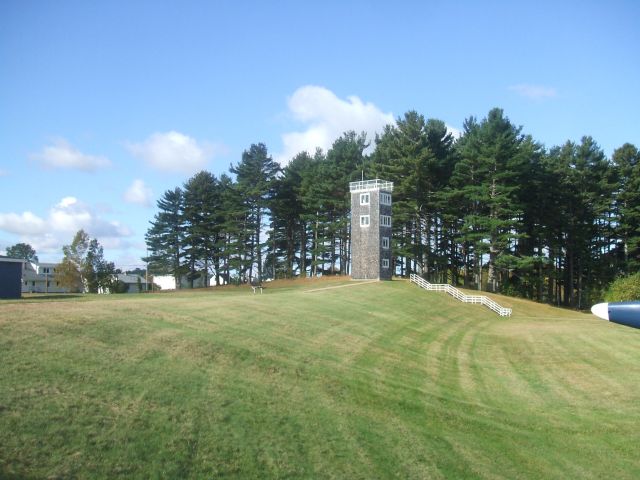 — — - Observation Tower at Air Park of The  Greenwood NS Military Aviation Museum.