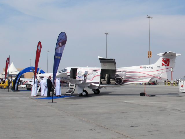 Pilatus PC-12 (HB-FVI) - Dubai Air Show 2013.