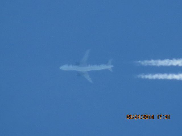 Airbus A320 (N209FR) - Frontier flight 800 from DEN to MEM over Northeastern Oklahoma at 37,000 feet.