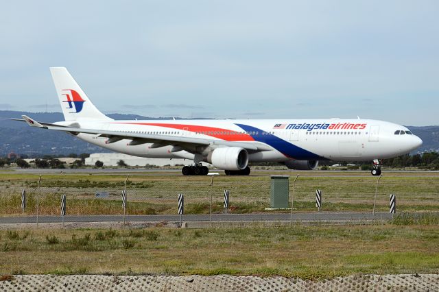 Airbus A330-300 (9M-MTI) - On taxiway heading for take-off on runway 05, for flight home to Kuala Lumpur, Malaysia. Thursday, 8th May 2014.