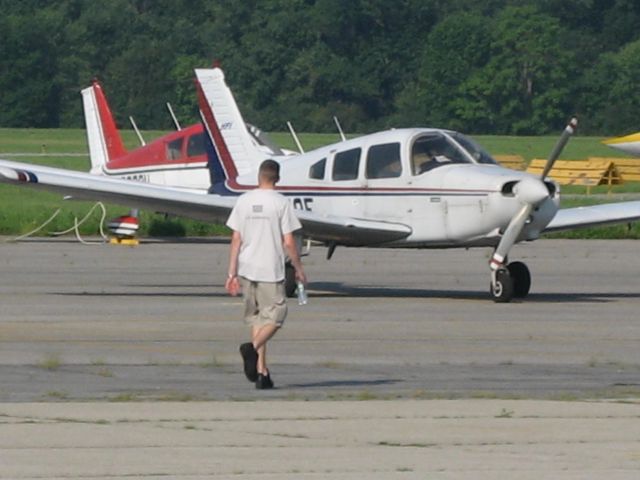 Piper Cherokee (N3028E) - N3028E and her pilot getting  ready to go home to KFRG