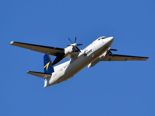 Fokker Maritime Enforcer (VH-FKZ) - Getting airborne off runway 23 on a beautiful Adelaide autumn day. Thursday 12th April 2012.