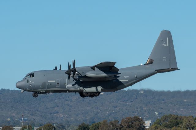 Lockheed C-130 Hercules (11-5731) - Lockheed MC-130J Commando II sn 382-5731. USAF 11-573. 15731. Sqn patch on tail 1 SOS/ 353SOG YPPH 15 July 2023
