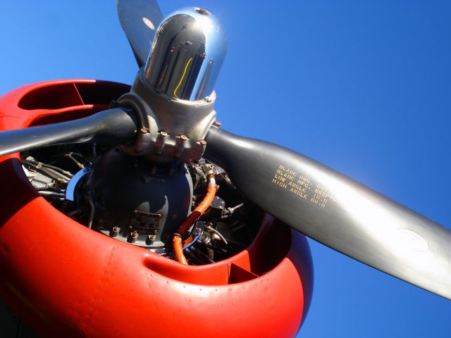 North American TB-25 Mitchell — - Witchcrafts engine cowl when it came to visit Shelby County Airport, AL.