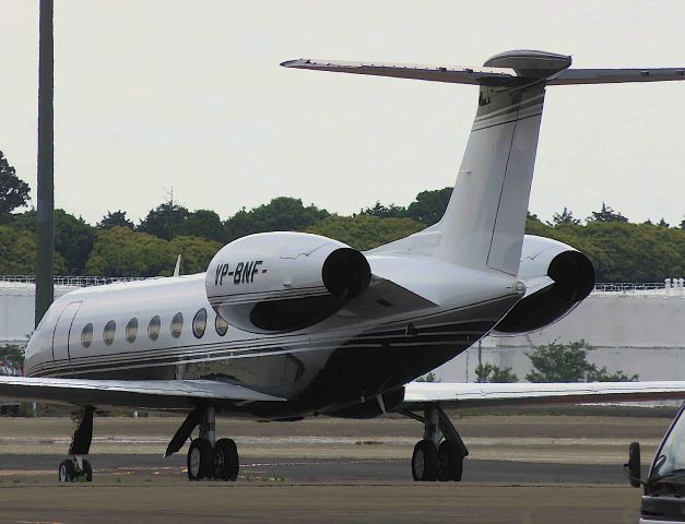 Gulfstream Aerospace Gulfstream V (VP-BNF) - I took this picture on Jun 01, 2018.