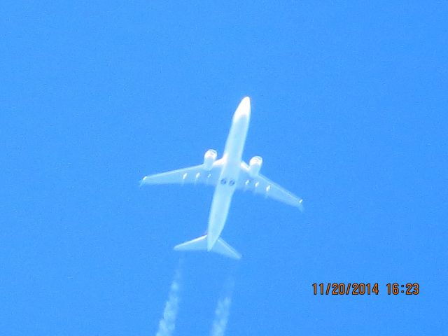 Boeing 737-800 (C-FTZD) - SunWing Airlines flight 207 from YYZ to SJD over Baxter Springs Kansas (78KS) at 36,000 feet.