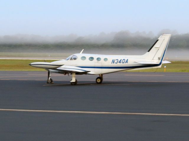 Cessna 340 (N340A) - A fog bank is rolling in.