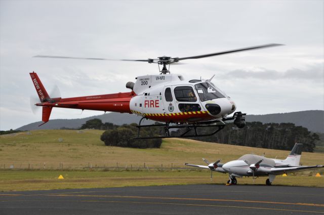 Eurocopter AS-350 AStar (VH-NFO) - 'Firebird 200' from NSWRFS at Flinders Island , Jan 2019