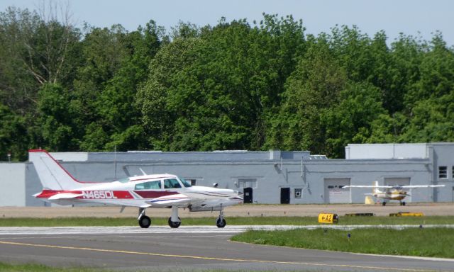 Cessna 310 (N465DL) - On the active runway for departure is this 1979 Cessna T310R in the Spring of 2019.