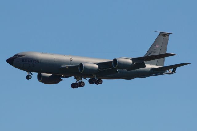 58-0079 — - When spotting at DSM trying out a new spot, I was granted the present surprise of seeing a Mississippi Air National Guard 186th Air Refueling Wing KC-135R Stratotanker! Photo taken August 14, 2021 at 3:44 PM with Nikon D3200 at 250mm.