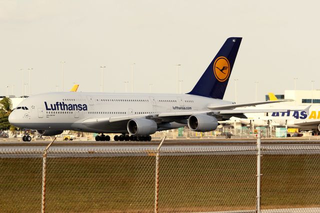 D-AIMG — - A380 at Miami.