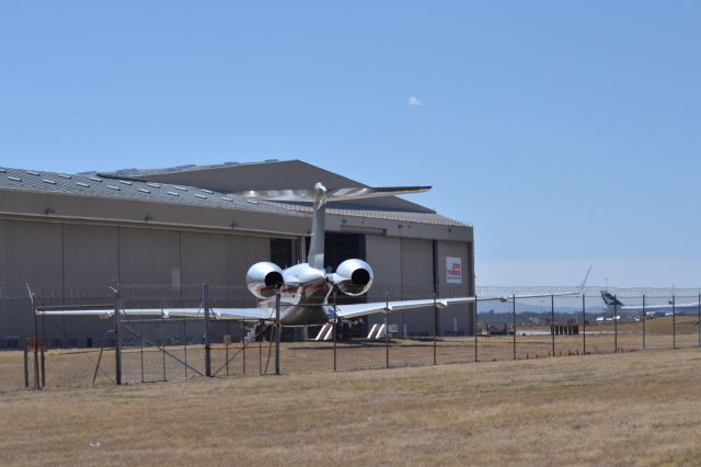 9H-VJC — - VistaJet Bombardier Global Express 700, with Cathay Cargo 747-8F in the background.