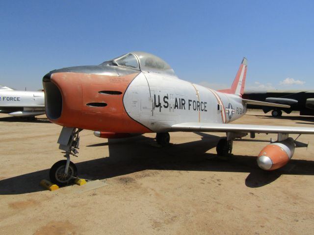 North American F-86 Sabre (53-1304) - A North America F-86H "Sabre" on display at March Field Air Museum.