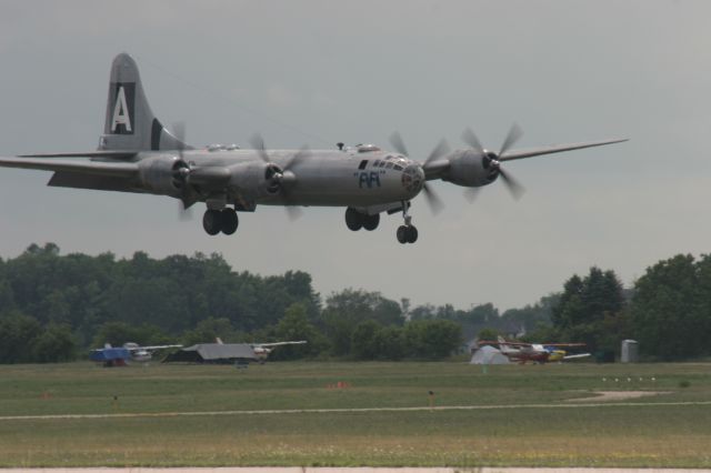 Boeing B-29 Superfortress (N529B) - FIFI Lands on Runway 36 Friday July JUly 27 EAA Airventure
