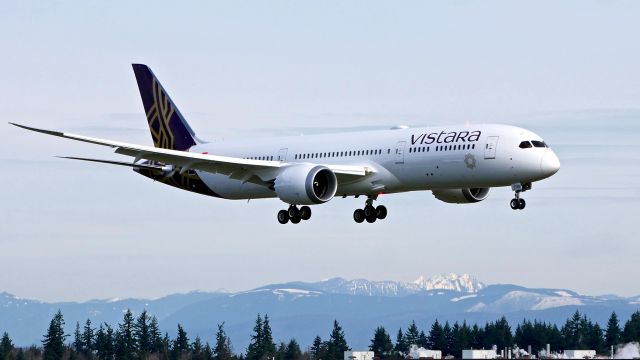 Boeing 787-9 Dreamliner (VT-TSD) - BOE415 on final to Rwy 16R to complete a B2 flight on 2.21.20. (ln 975 / cn 66526).