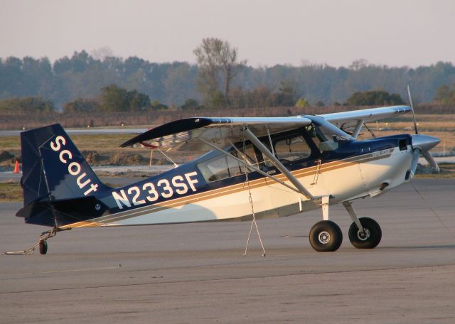 CHAMPION Decathlon (N233SF) - Parked at the Tallulah/Vicksburg airport.