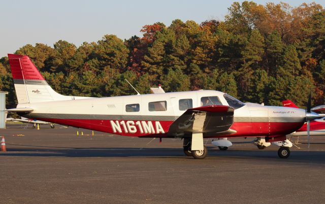 Piper Saratoga/Lance (N161MA) - PA32R-301T Saratoga II TC doing some test taxi after doing a run up in the distance after maintenance.